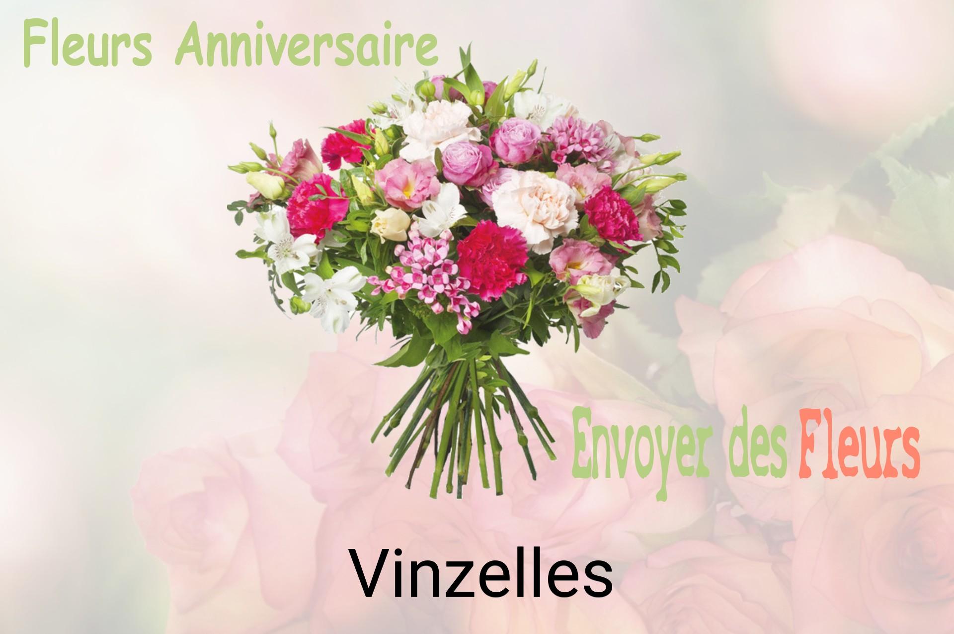 Bouquet de fleurs d’anniversaire livré à Vinzelles